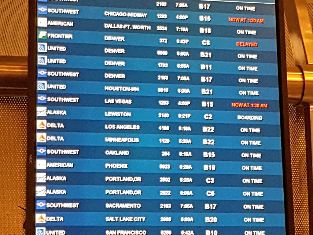 esfarao's tweet photo. Thank you #Southwestair for making my stay in Boise far longer than I've thought.
#just9.5hoursdelayed
@SouthwestAir https://t.co/Ltp3RekHOu