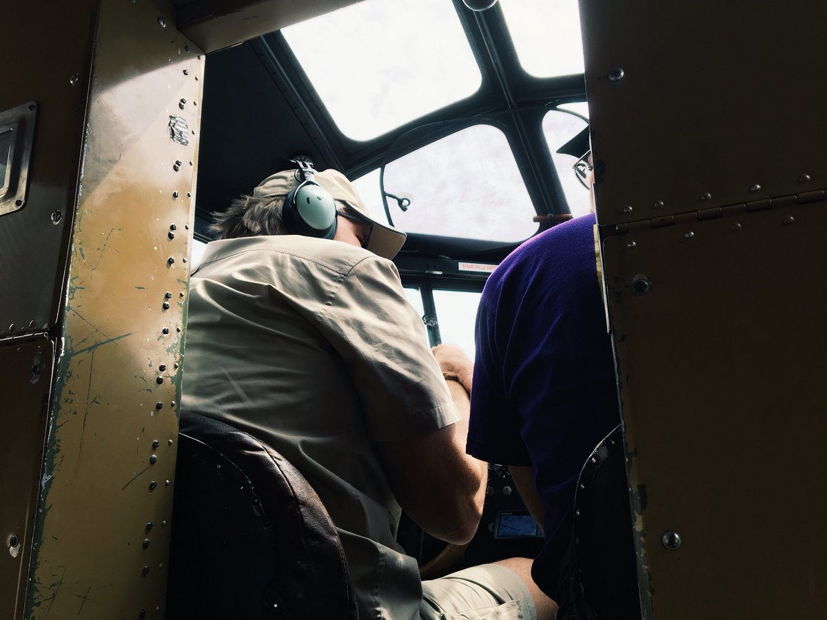 ecogden2's tweet photo. Well this was my office this morning! Got to go up in a 1928 Ford Tri-Motor airplane. It was the first passenger plane in its day. So much fun. https://t.co/CGtp3vfJ9V