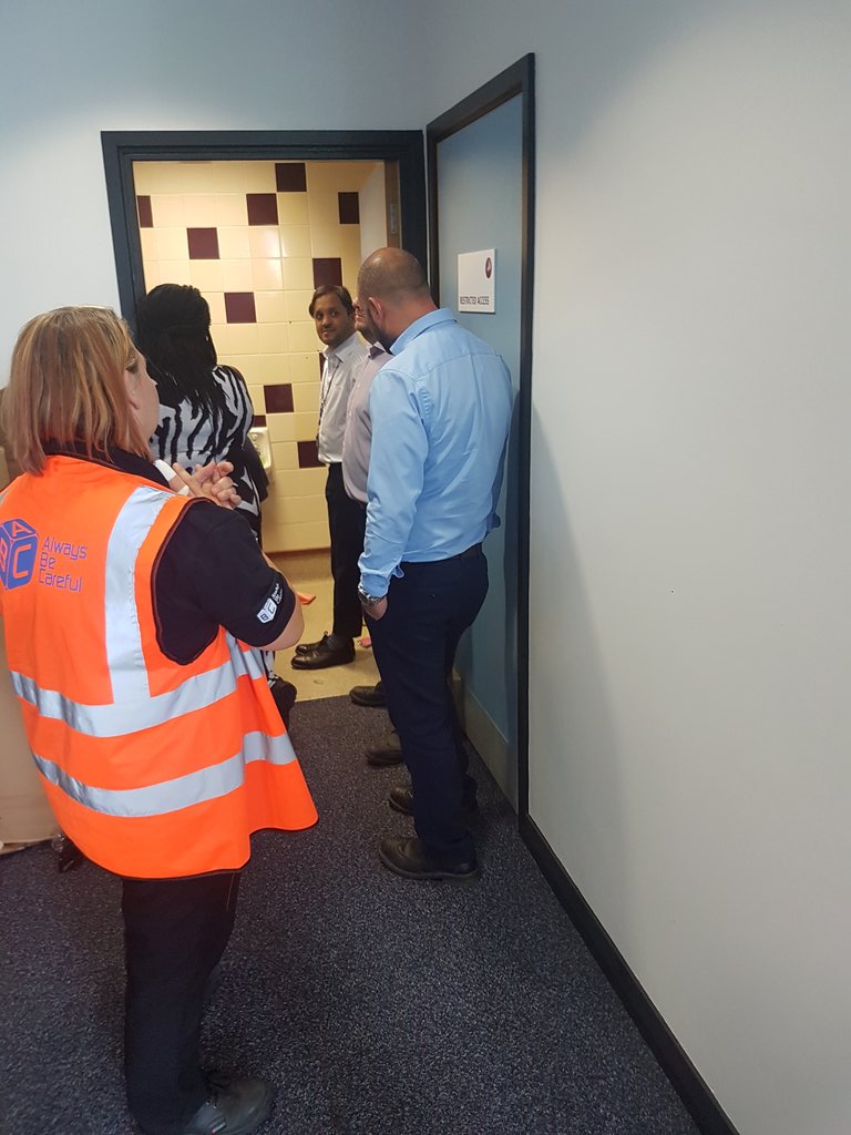 DanDobson17's tweet photo. Brilliant day with the cleaning academy @PinsiSahota really engaging great pics of @billburroughs21 aka #twitterking doing BICSc assessment https://t.co/YTpLsAZSvU