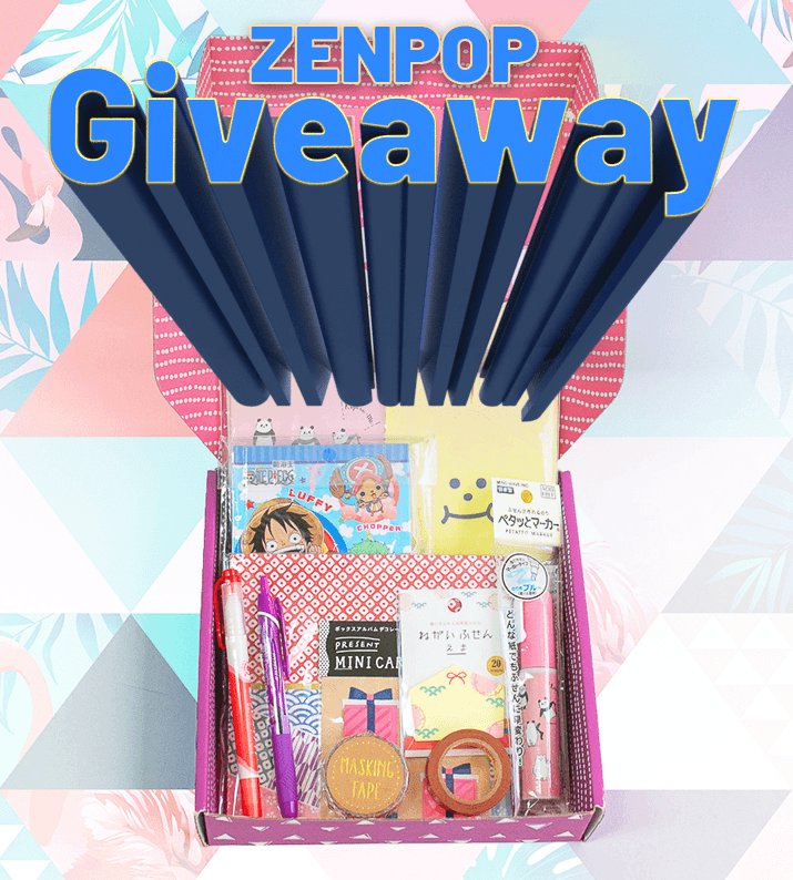 zenpopjapan's tweet photo. ZenPop is having our biggest giveaway yet! 10 Free Stationery Packs are up for grabs. Go here to enter: https://t.co/CzTXNHNsa9 https://t.co/mOEpn7n7OK