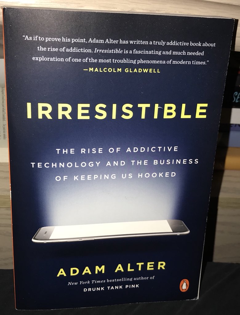 Starting this book after a friend recommended and one of my students bought It for me! #addictivetechnology #hooked