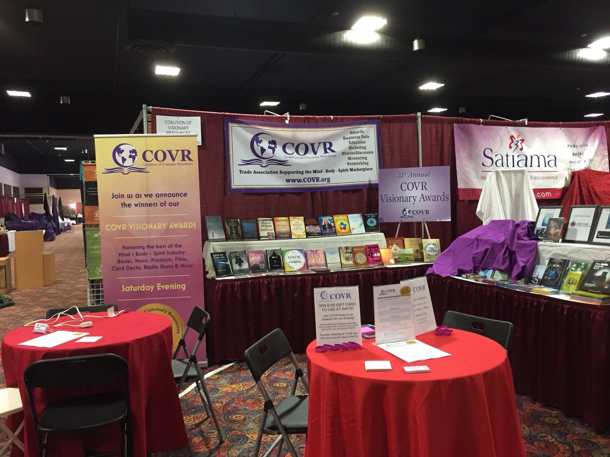 covrorg's tweet photo. We’re here... #INATS! Come see us at Booth #900 and make sure to get your tickets for the 21st Annual COVR Visionary Awards on Saturday! https://t.co/jrT9dqXjpc