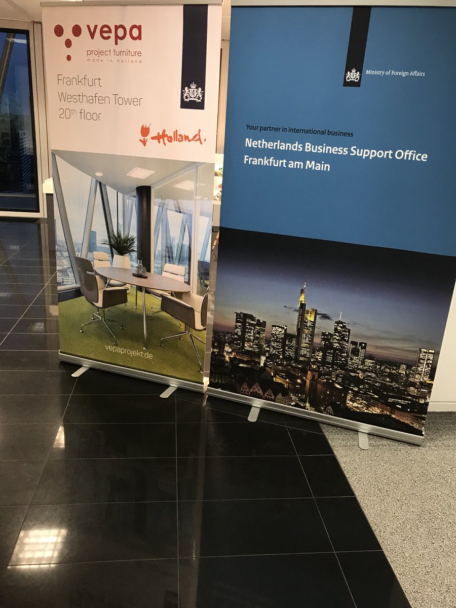 Voor Vepa Project Furniture waren wij een aantal dagen in Frankfurt om gasten te ontvangen en te begeleiden voor een event in de Wesrhafentower.