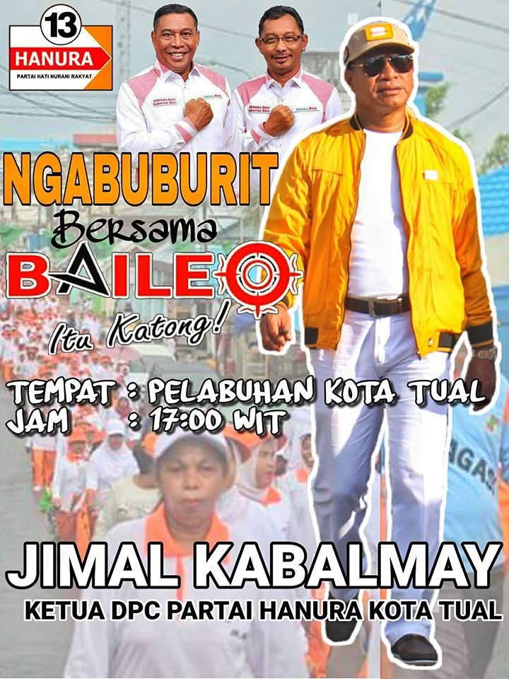 AMaluku1's tweet photo. #12HariMenujuPerubahanMaluku #CoblosNomor2 #CoblosMuradAbas #MasBroVoorMaluku @PartaiHANURA @CostaOils https://t.co/kAm0mL4QwA
