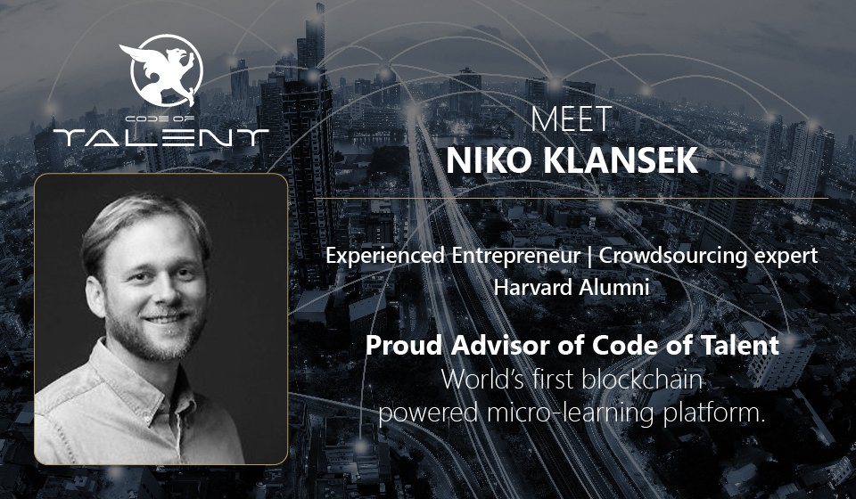Meet Niko Klansek, experienced entrepreneur and proud Code of Talent Advisor
medium.com/@codeoftalent_…