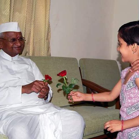 Happy birthday Anna hazare ji 