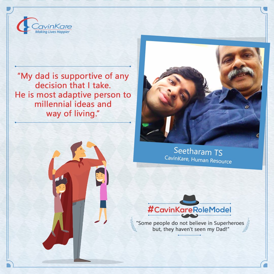 CavinKareIndia's tweet photo. Fathers always lead the way!
Here we have a beautiful message for Mr. Seetharam from our Human Resource Department.
#CavinKare #CavinKareRoleModel #HappyFathersDay https://t.co/DpVU2G5SVB