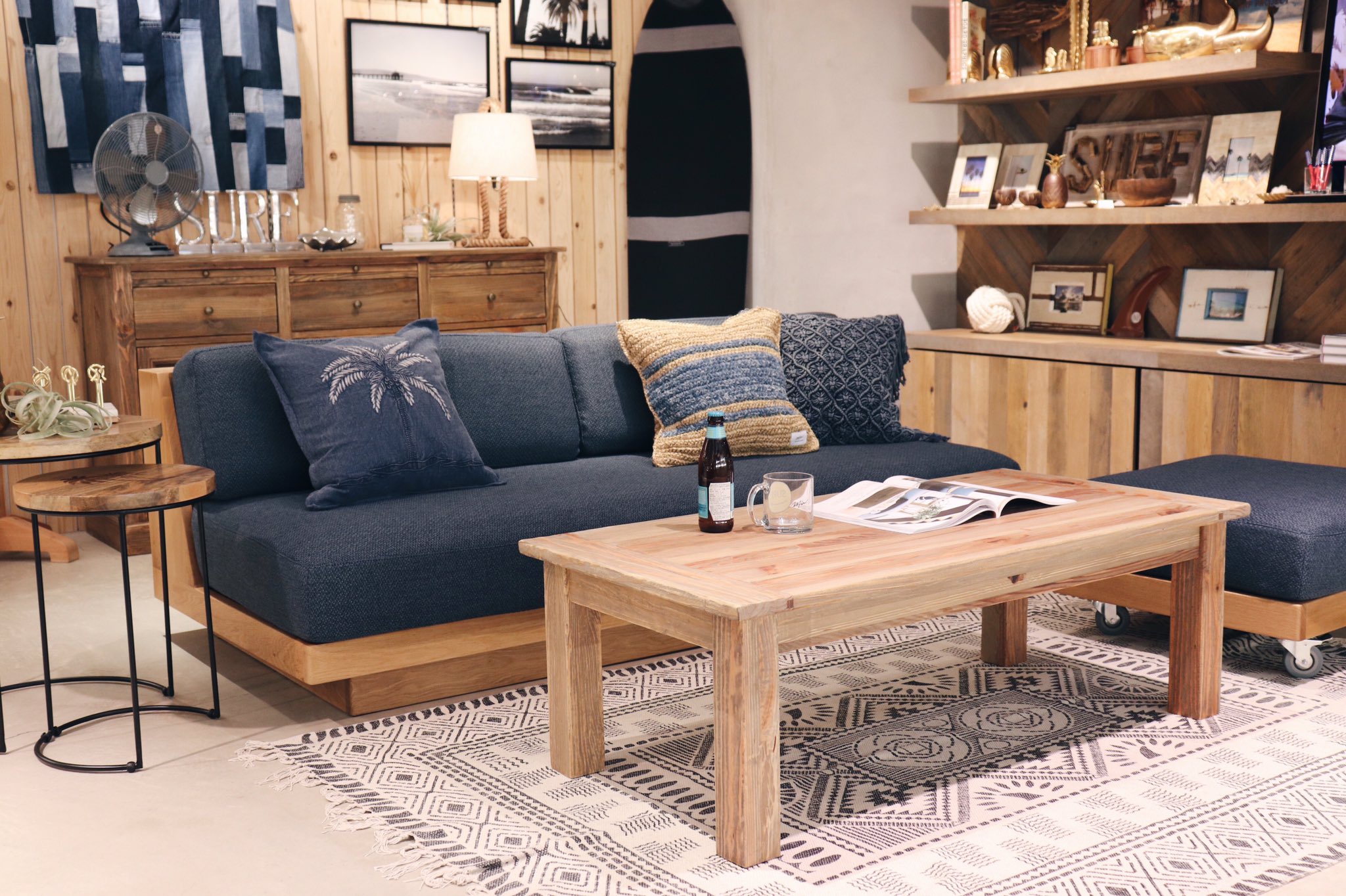 美品】WTW マリブ オットマン グレー キャスター付 西海岸 MALIBU WTW