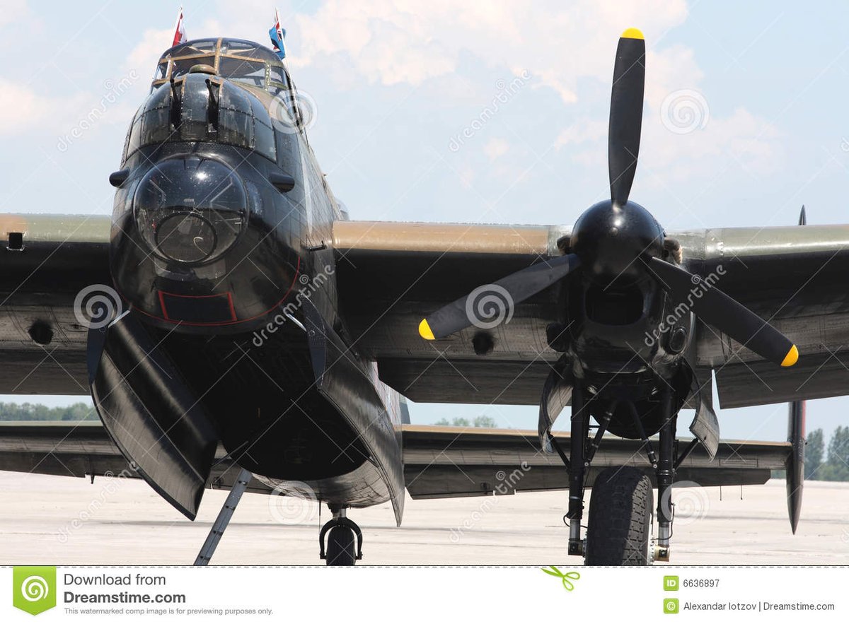 MorningLight485's tweet photo. My #stockphotography #stockimage #sold @DreamsTime https://t.co/sLwebMB3Gq #aviation #vintage #aircraft #bomber #Front #view of #Lancaster #Bomber - #cockpit #open #bomb #bay, #One of #four #engines #Rolls #Royce #Merlin #Nose #autamatic #weapons https://t.co/PYPNS1n4OL