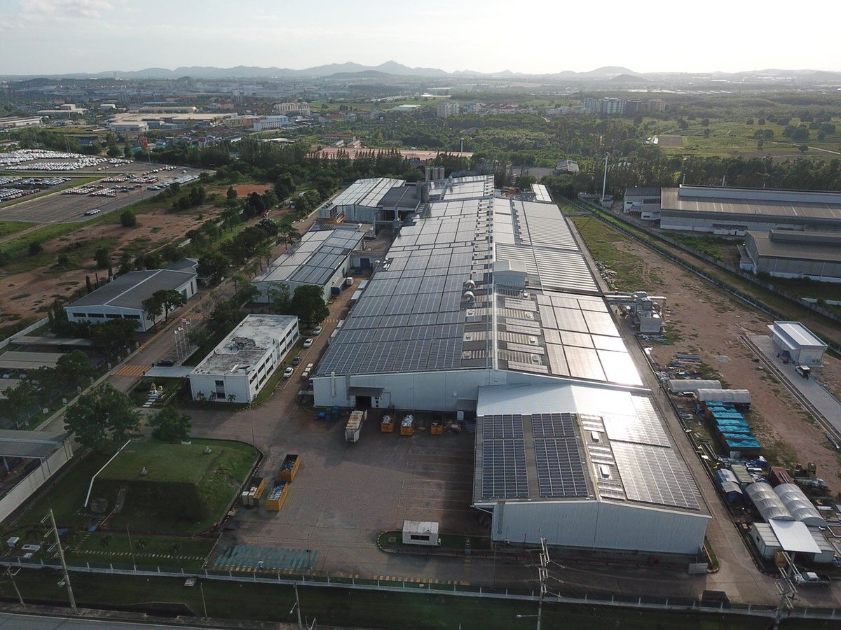 AssyceAsia's tweet photo. Solar rooftop plant in Rayong - All PV Modules installed! https://t.co/wRNX6ucAt6