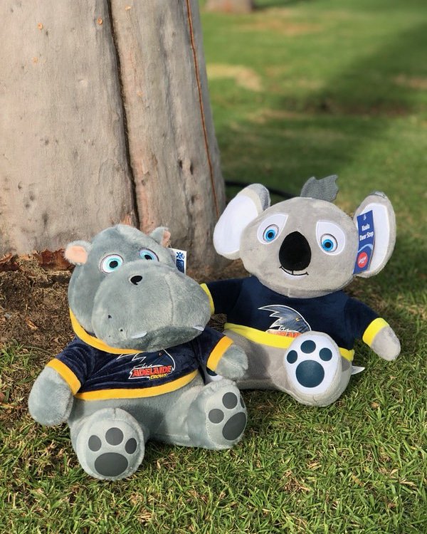 Crowmaniastore's tweet photo. How cute are these guys! Hippo and Koala Door Stops now available in store at CROWmania for $29.99 🐨 #weflyasone https://t.co/7dKuku5lX1