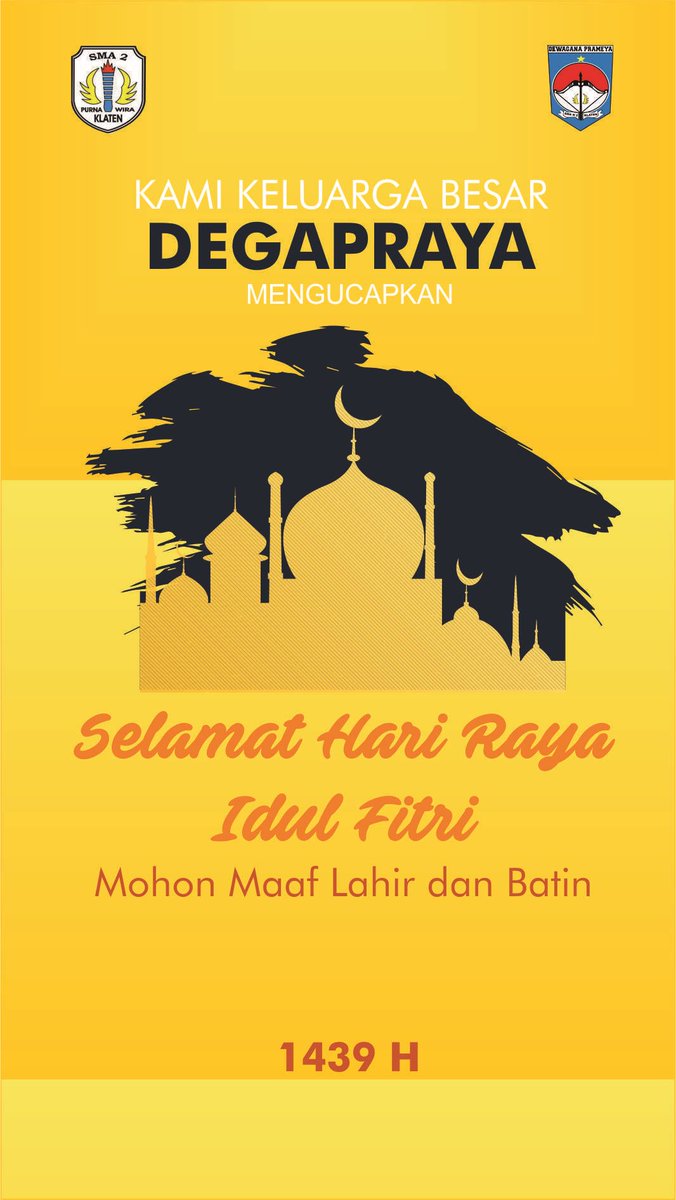 Selamat Hari Raya Idul Fitri 1439 H
Mohon Maaf Lahir dan Batin 🙏