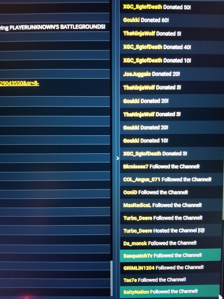IAmPhonebook's tweet photo. The crazy love that just happened, broke me, broke my elgato, broke my already crappy PUBG skills. The @WatchMixer community is crazy. I love you all. I want to tag, but there is so many. Please comment if you were there. Still live at https://t.co/P2QLX59TZ4 ! https://t.co/WVm7gVyvd5
