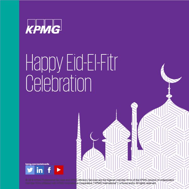 KPMG_NG's tweet photo. #EidMubarak to all our Muslim staff, friends &amp; families around Nigeria. https://t.co/KcGorz5JYz