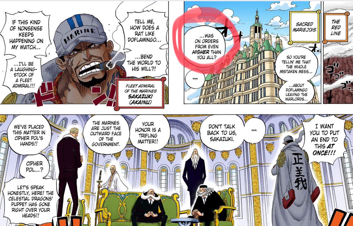 Strejt Number56 So I Guess Im Sama Was First Foreshadowed In Chapter 793 Or Is There Even Earlier Mention Onepiece908