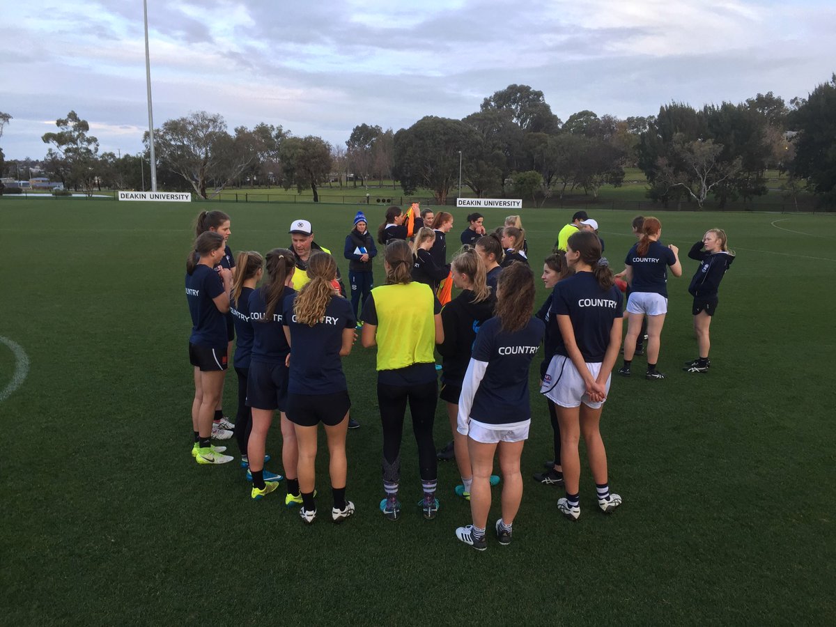 1 more sleep. Vic C U18W last training session before Rd1 NAB AFLW U18 Nationals vs Vic M. GMHBA Stadium Geelong 1pm Saturday. @DeakinUni <a href="/aflvic/">AFL Victoria</a> @taccup