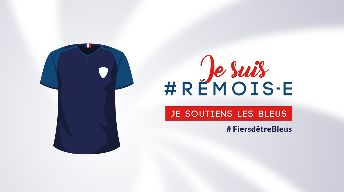 VilledeReims's tweet photo. J-1 avant l’entrée en compétition des Bleus à la #CoupeDuMonde2018. L’occasion de découvrir la liste des établissements partenaires de l’opération ‘’Je suis #Rémois-e, je soutiens les Bleus’’ => https://t.co/wWlBw9srwR #FiersdetreBleus https://t.co/FPTFgAvT8w