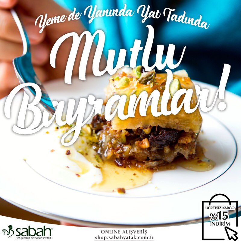 Yeme de yanında yat ikramlarla damaklarınızın şenleneceği,
sevdiklerinizle birlikte güzel anılar biriktireceğiniz, mutlu bayramlar
dileriz!