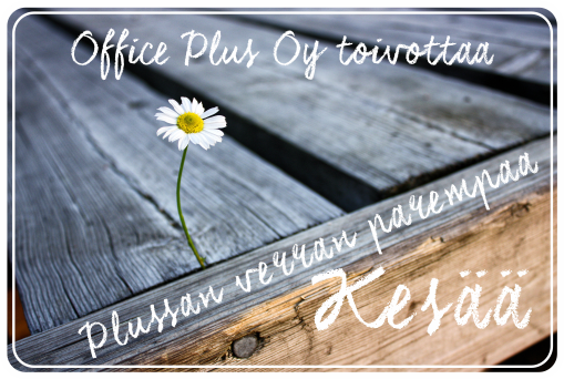 OfficePlussa's tweet photo. Kesä lähestyy! Ensi viikon aikataulusta: Siirrymme Juhannuksen viettoon torstaina. Myymälä suljettuna pe 22.6. 
Ma 25.6. palaamme klo 13 alkaen. 
Myymälän kesätauko: Kesän ajan olemme normaalisti tavoitettavissa, mutta myymälä on suljettuna heinäkuussa 9. - 22.7.2018. #officeplus https://t.co/kfLrOwUXp1