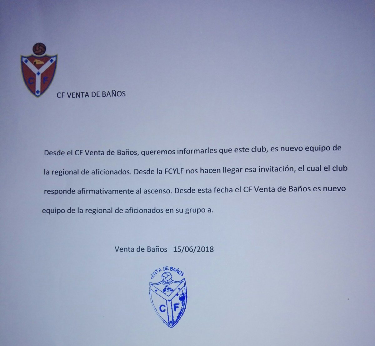 CF Venta de Baños tweet media