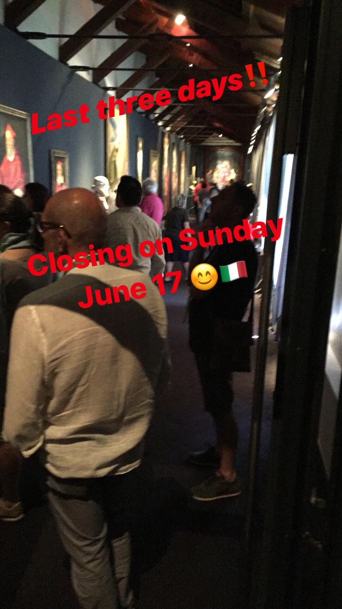 LAST THREES DAYS‼️ Closing ON Sunday June 17...  🇮🇹 <a href="/ERTourism/">inEmiliaRomagna</a> <a href="/ENIT_italia/">ENIT S.p.A. 🇮🇹</a> <a href="/Italia/">Italia.it</a> <a href="/Mibact/">Baguet Miba Indulek Derito CT</a>  #artexhibition #museums #artlovers instagram.com/p/BkCUIxUlvRP/