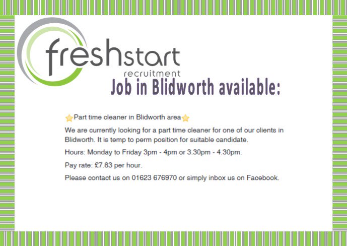 Fresh Start Recruitment tweet media