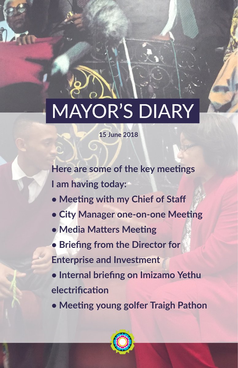 PatriciaDeLille's tweet photo. Morning Cape Town. It's a beautiful morning. I hope all our Muslim friends and family are having wonderful Eid al-Fitr celebrations. #EidMubarak Here is my diary for today. Putting #CapeTownFirst https://t.co/C34gRg6Q4X