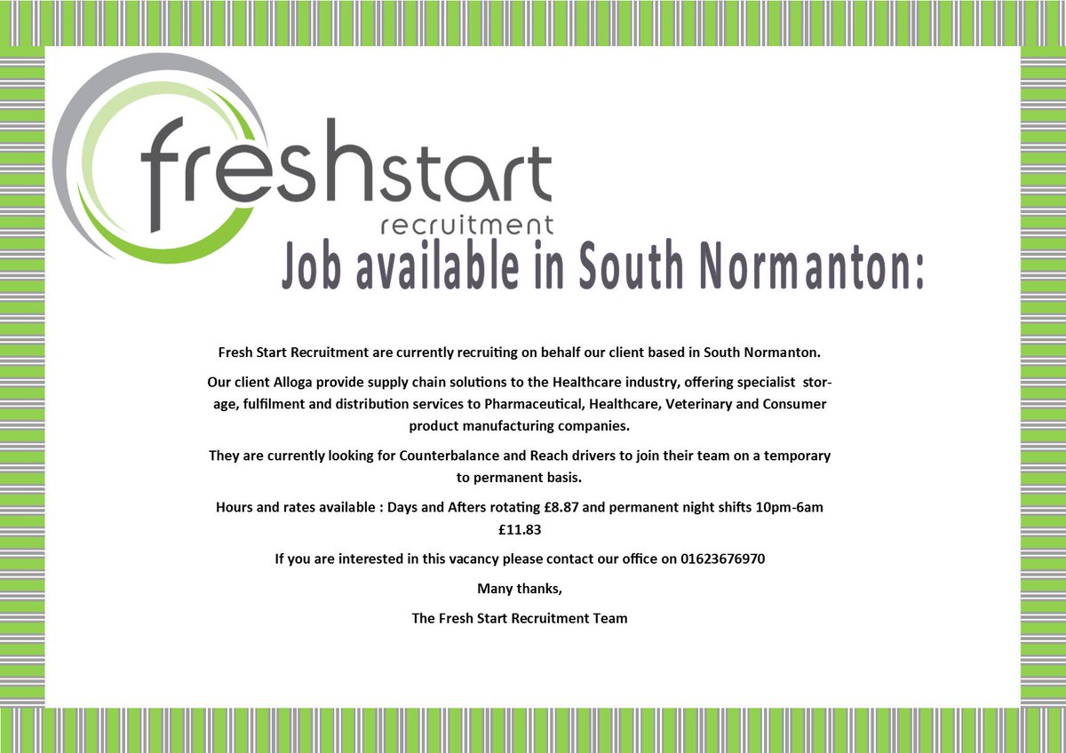 Fresh Start Recruitment tweet media
