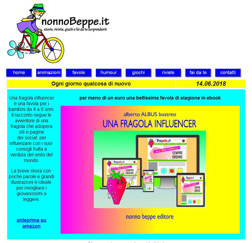 aaa_albus's tweet photo. ogni giorno qualcosa di nuovo
#amazon #alberto_albus_bustreo #google,
#fiabe_illustrate #fairy_tales,#fiabe_italiane,
#fiabe_divertenti #fiabe_intelligenti #fiabe_animate,#una_fragola_influencer https://t.co/ns9WFDWrBX