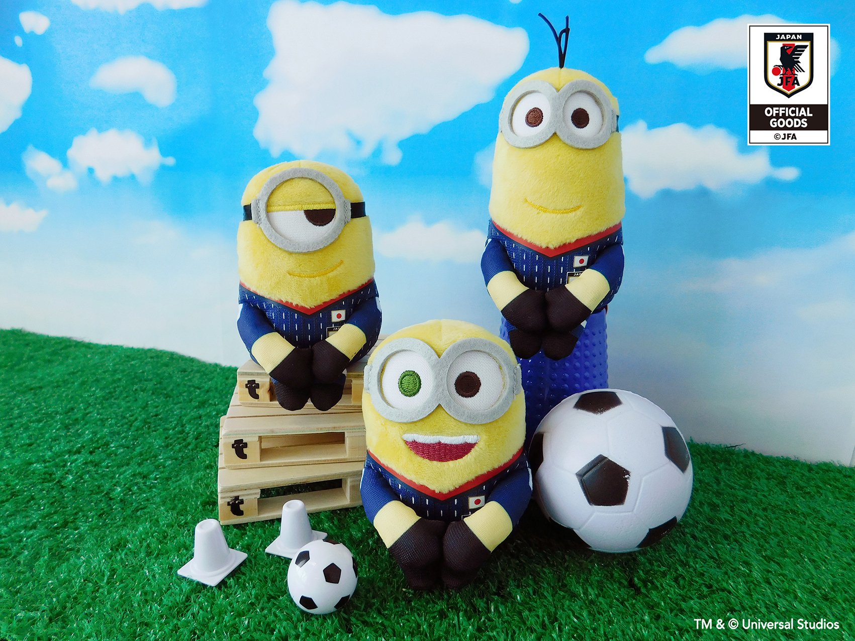 טוויטר タカラトミーアーツ公式 בטוויטר サッカー日本代表オフィシャルライセンスグッズにミニオンが登場 公益財団法人日本サッカー協会公認商品です 日本サッカー協会公式オンラインストア Jfastore で絶賛販売中 ミニオンと一緒にサッカー日本代表戦を観戦
