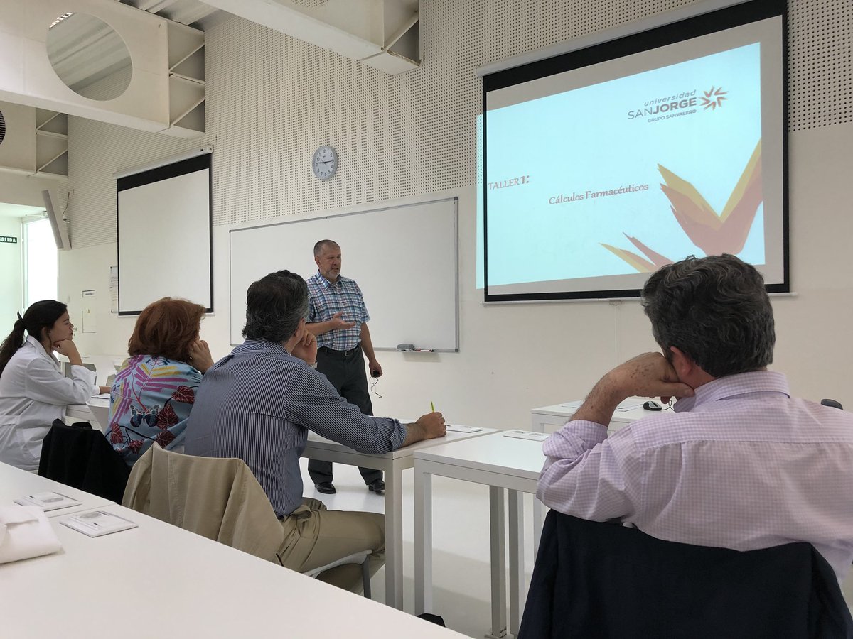 emulsionando's tweet photo. Gran ambiente #formulista hoy en @_usj_ En la jornada del #pacmi Empezamos con el Dr. Eduardo Quiroga. Actualizando y repasando los errores más habituales que podemos cometer. #medicamentoindividualizado #formulacionmagistral https://t.co/RbQvDbCc8O