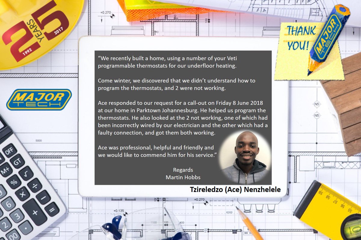 MajorTechZA's tweet image. Thank you Martin for such a fantastic comment. We always appreciate the rave reviews about the Major Tech Family. Well done Ace for an incredible job done. Keep up the excellent work and we look forward to hearing more comments about your fantastic work ethic.