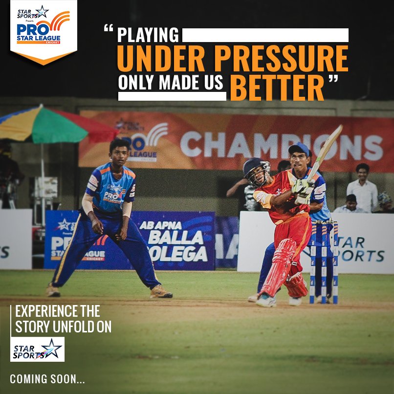Champions are not born, they are made. Watch how Pro Star League helped shape countless kid's cricketing potential by following their journey on <a href="/StarSportsIndia/">Star Sports</a>. Coming soon.

#DiyaMaukaMaarChauka #India #Cricket #T20 #schoolcricket