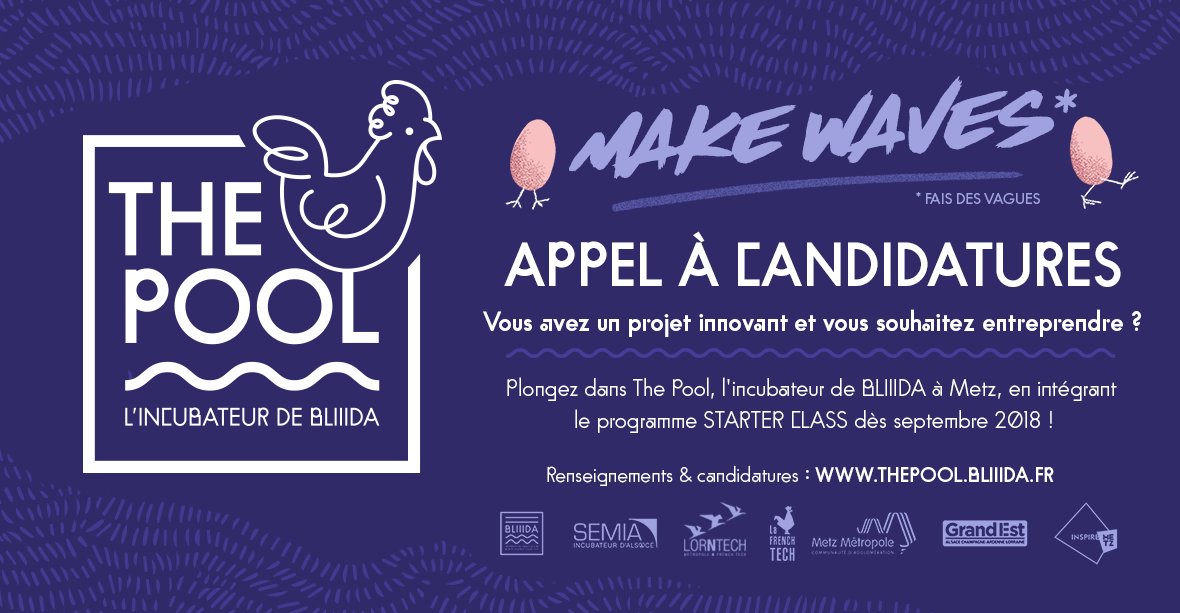 FrenchTech_Est's tweet image. THE POOL : @TCRMBLIDA LANCE SON INCUBATEUR  ! L'appel à candidature est lancé ! Dédié aux créateurs de startups, l'espace d'incubation ouvrira en septembre avec le programme de formation Starter Class ! &amp;gt;&amp;gt; thepool.bliiida.fr