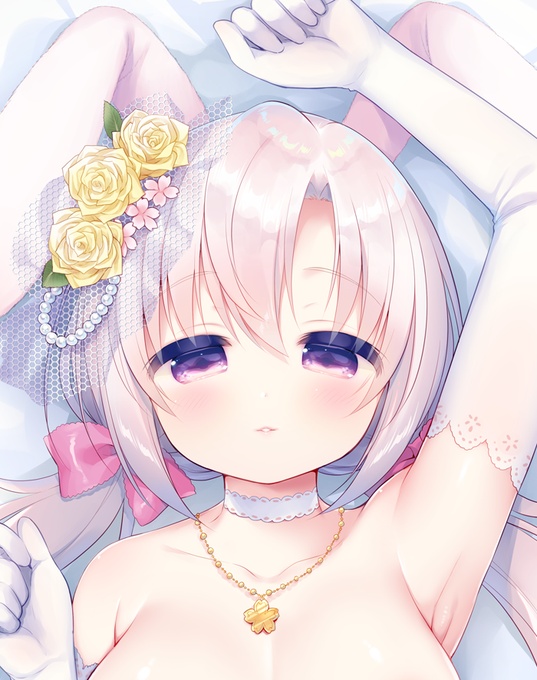 【お仕事】どきどき堂様の抱き枕カバーイラスト描かせていただきました!https://t.co/c8jwQwyzty ウエディングドレス姿のアルビノ桜ちゃんです🌸予約受付開始しております。(予約締切:7月1日)どうぞよろしくおねがいします(*'ω'*)すてきな新婚初夜を…!♡
全体図→https://t.co/CQEkGcE9DB 