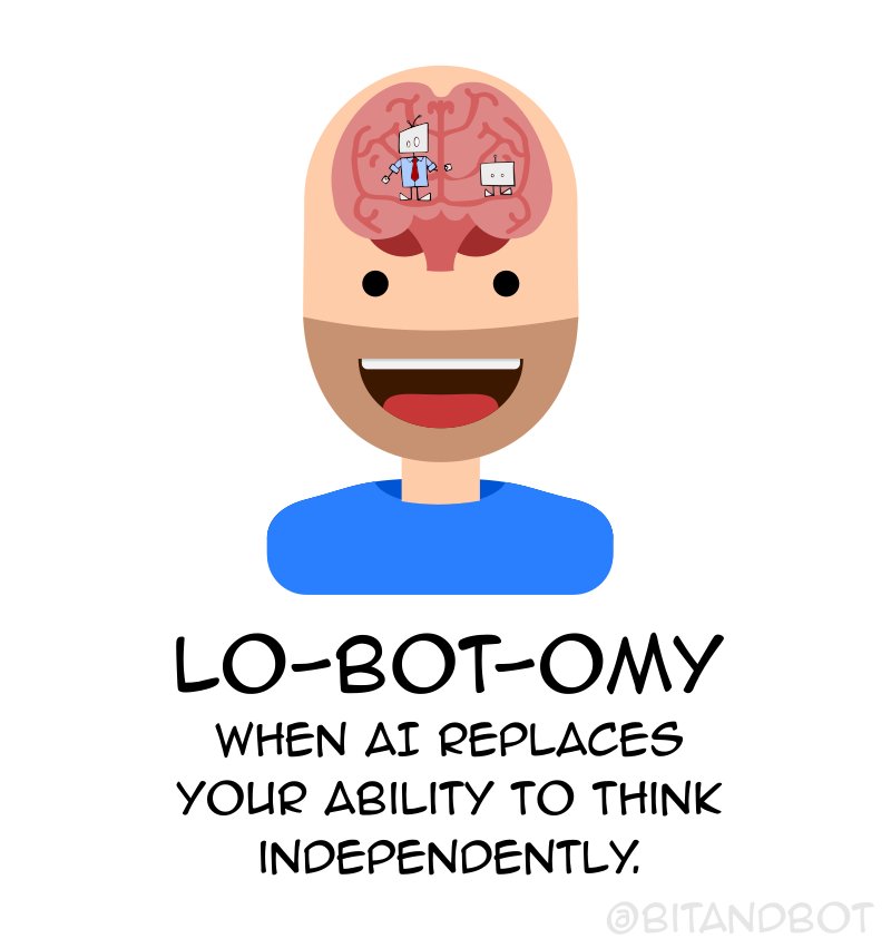 BitAndBot's tweet image. Lobotomy: When AI takes over your ability to make decisions for yourself #ai @Google @GoogleAI