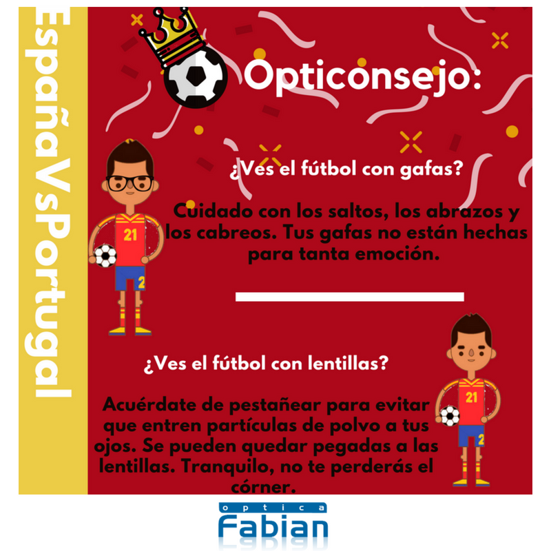 opticafabian's tweet photo. La Roja se estrena en el Mundial con ganas de volver a ser campeona.  ⭐⭐ Apúntate nuestros #Opticonsejos y acuérdate de participar en nuestro #sorteo del Mundial 👉 https://t.co/63elZbZNq7  ✌🇪🇸 #ÓpticaFabiánConLaRoja https://t.co/Ieu6tl0v7G