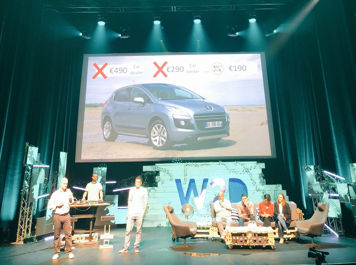 #Web2day #globalchallenge first startup on stage : <a href="/allojoemecano/">Allo Joe</a> qui entend uberiser le marché de l’entretien automobile #startupcontest #nantes #startup