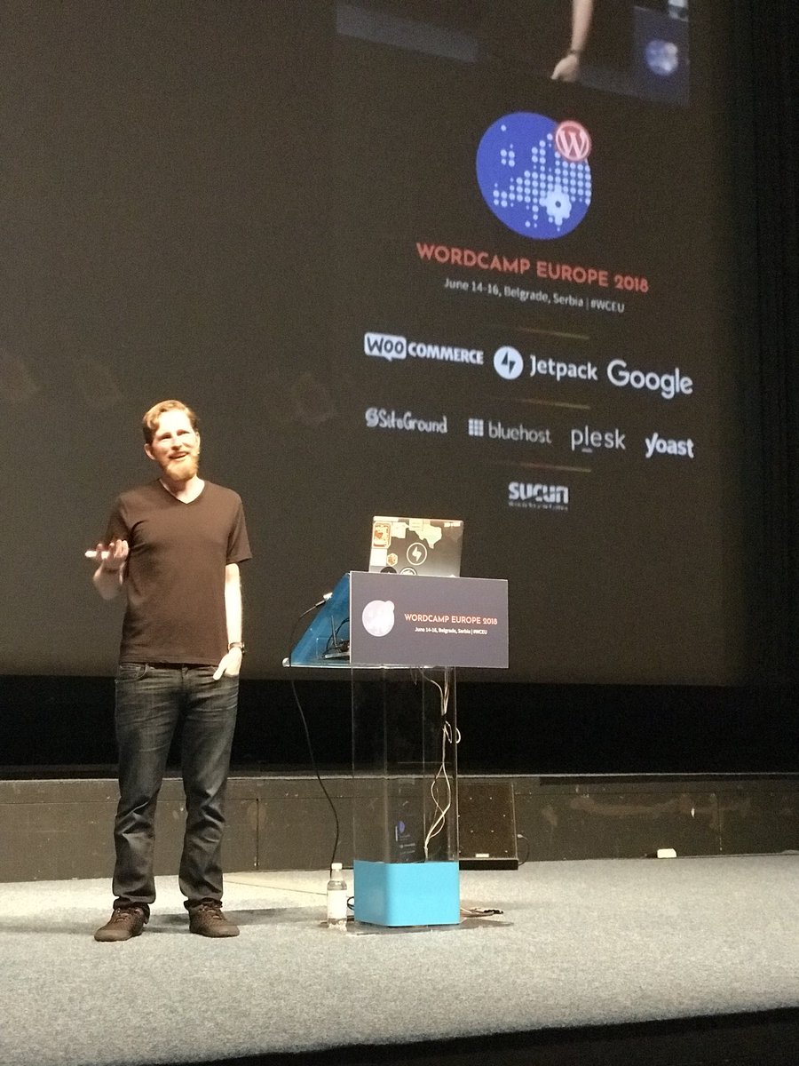 i_cirkovic's tweet photo. WordPress is not a company that can be bought. @photomatt #WCEU https://t.co/q5Jm6j70H5