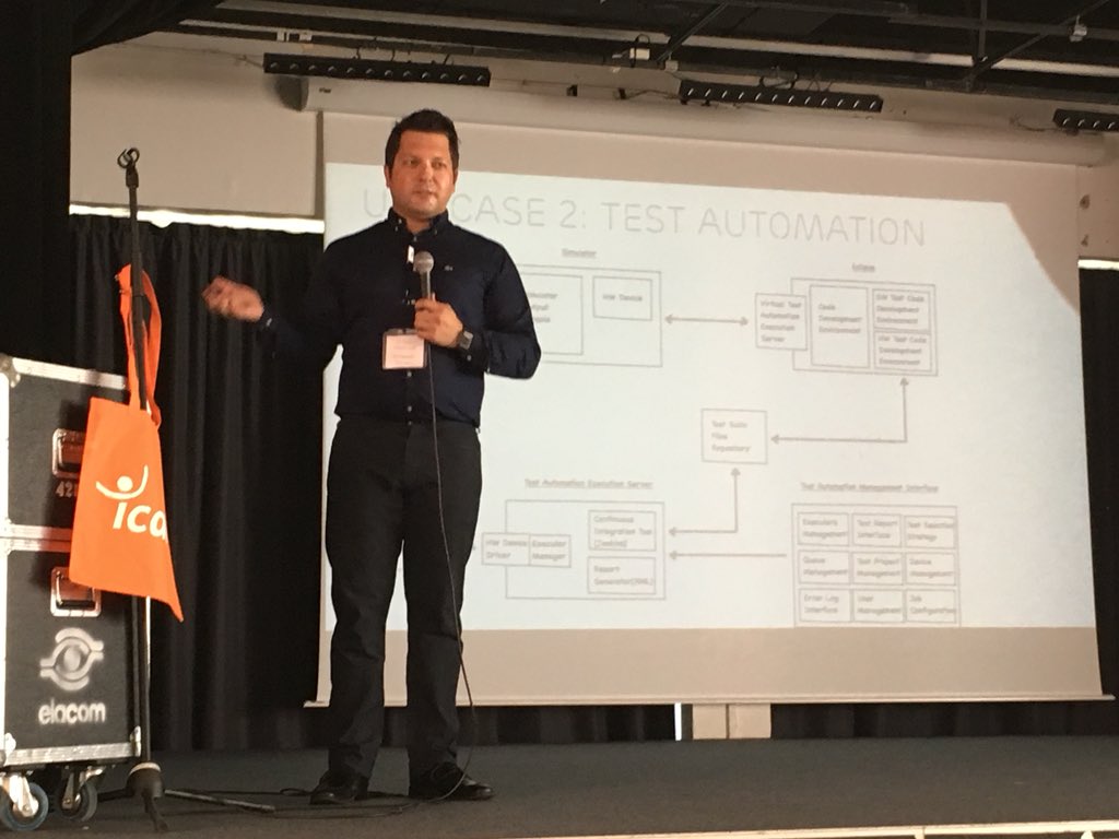 alebagnato's tweet photo. @cemnova @ericsson keynote on #MEASURE industrial case studies at the @measure_project Industrial Workshop in #Nantes #Test #Automation #Metrics https://t.co/YjxnUi7TLV