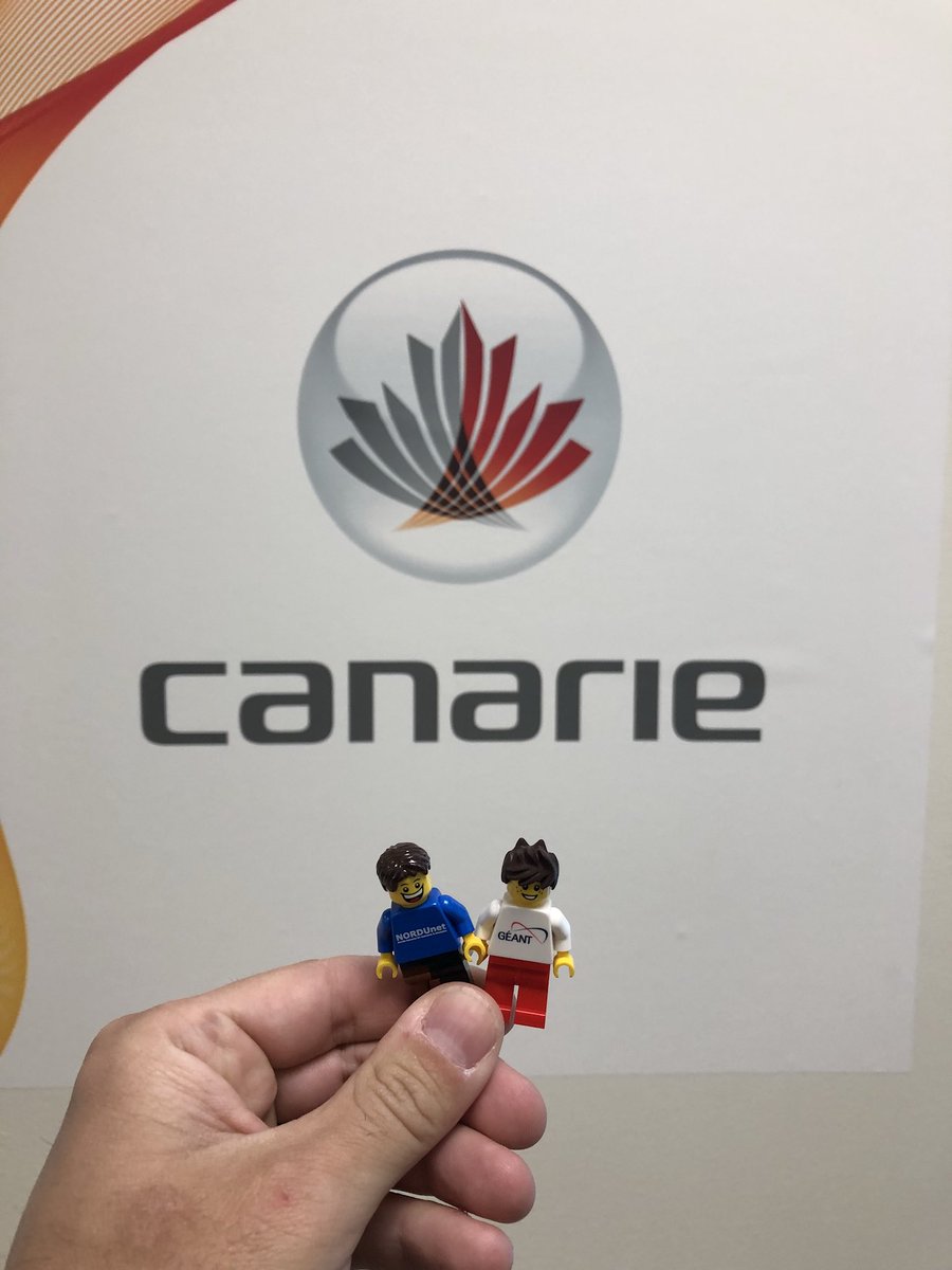 alexjbushell's tweet photo. Welcoming @GEANTnews and  @nordunet to @CANARIE_Inc #LEGOroam #TNC19 https://t.co/oVLl91G6ji