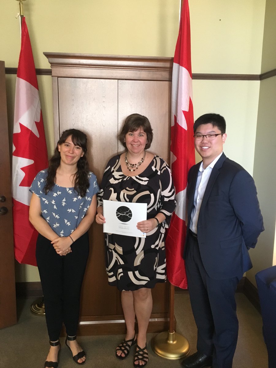 anitavandenbeld's tweet photo. I was so impressed with Steve and Mariane from the #3PercentProject who came to talk to me about their amazing project to travel the country & talk to youth about climate change in rural & remote communities! @steveleesj https://t.co/GH9ajLXgk1