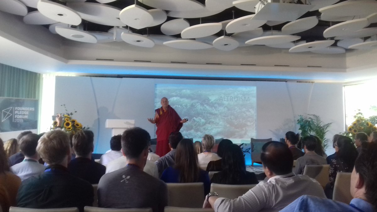 FoundersPledge's tweet photo. "Compassion and #altruism are the key to #happiness - but we need to walk the walk - You know what to do 😉"

@MatthieuRicard, in sharing his research on the brain changing effects of altruism, makes a strong case for joining our sales team! #FPF18 https://t.co/yZ24FOLCQO
