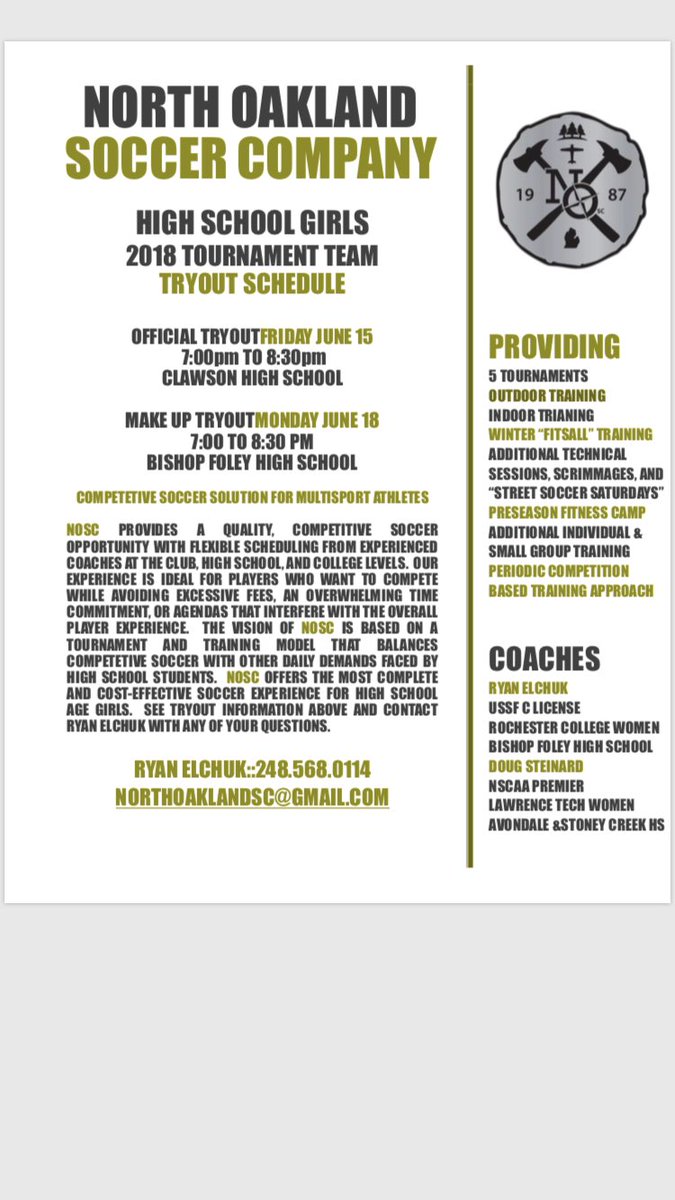 North Oakland Soccer Company tweet media