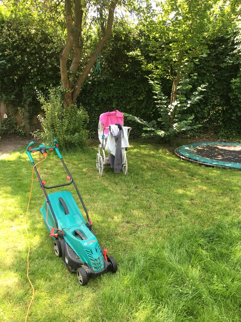 rocketdaddies's tweet photo. Look @RocketMommas @roiseanna , achievement unlocked! Mowed the grass on #papadag with #Daena sleeping in the pram outside! https://t.co/YQWQ0yEIpy