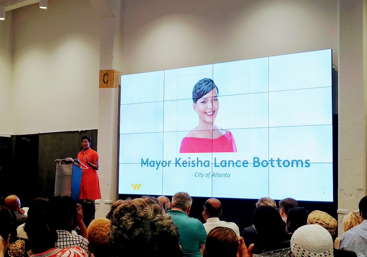 KishaUWGA's tweet photo. "Lead with optimism"... A good word this morning with our 60th Mayor! @WFFAtlanta @unitedwayatl https://t.co/vZhWnZC62d