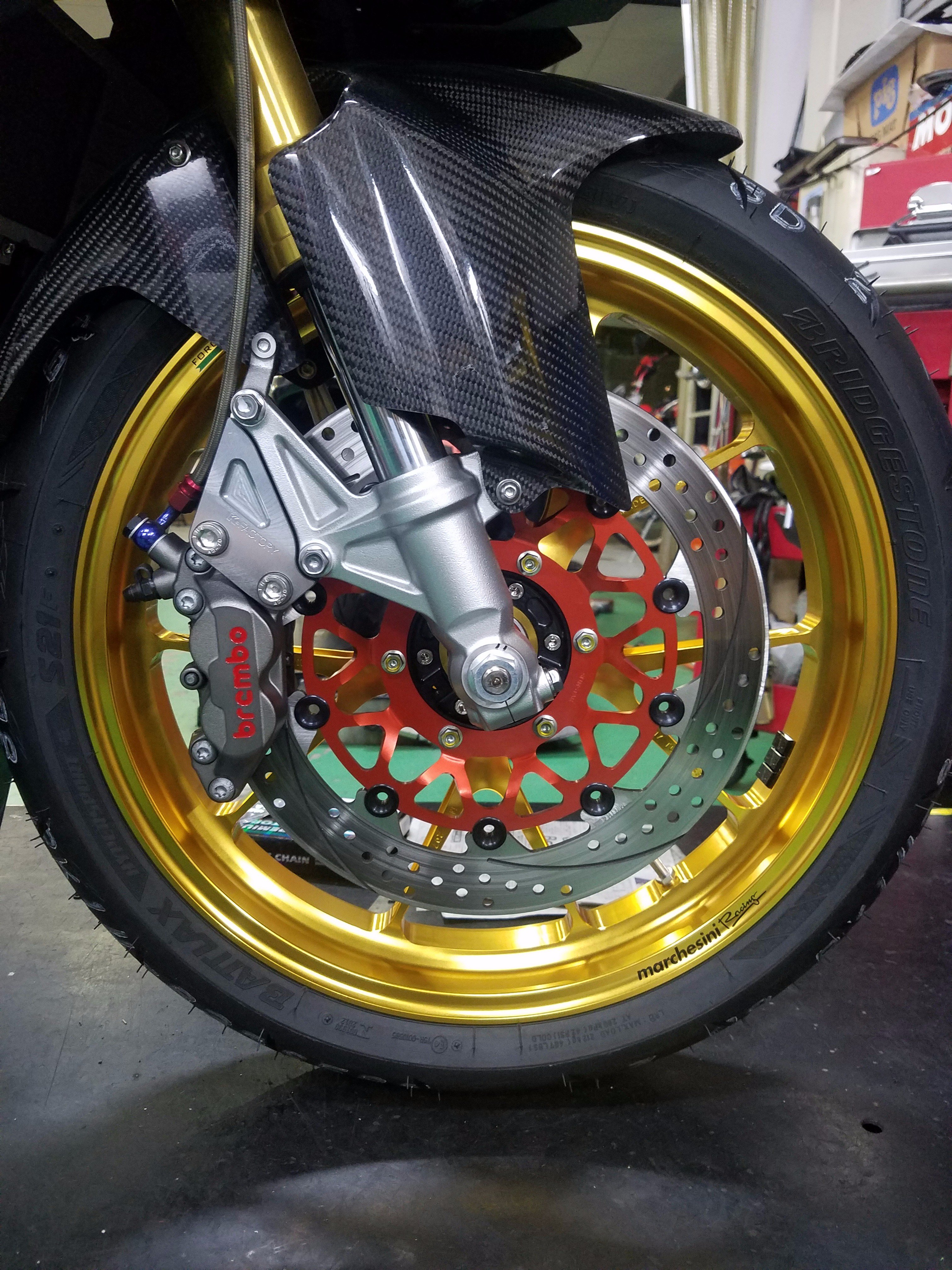 CBR250RR(MC51) マルケジーニ鍛造アルミホイールABS 磨こ CBR250RR(MC51) マルケジーニ鍛造アルミホイールABS 磨こ