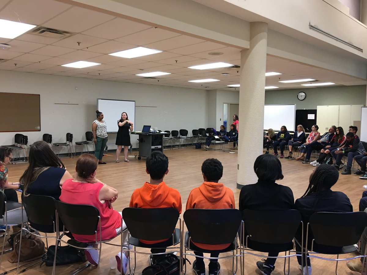 MikeCLeadership's tweet photo. So proud of all our @TCDSB elementary SMILE Camp Leaders. Thanks for attending yesterday’s reunion &amp; reporting back on your action plans. You have all made a huge impact at your school with your year long initiatives addressing issues like mental health, bullying, school spirit. https://t.co/5vm8ee8UOp