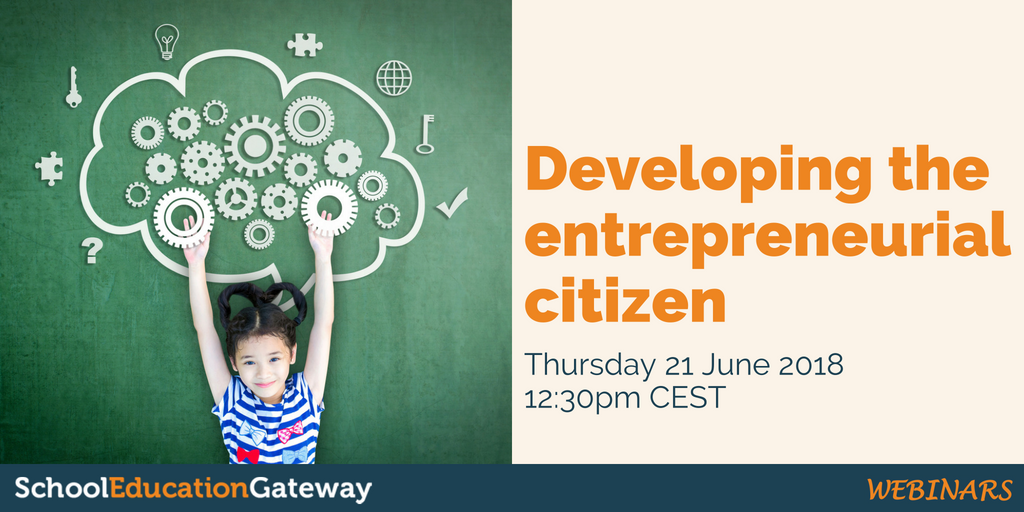 eu_schoolnet's tweet photo. Democratic, citizenship &amp; human rights education can be a great vehicle for developing entrepreneurial competences! Learn some practical ways to co-work these competences by signing up for this #EdGateway webinar 👇https://t.co/gdta4wrjQ2 https://t.co/WBfsRJSJGi