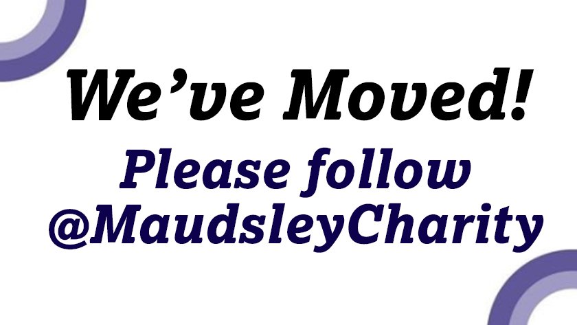 SupportSLAM's tweet image. We have moved! Please follow @maudsleycharity for the latest fundraising news. Thank you! 👇